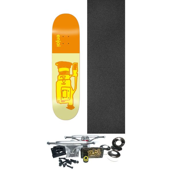 Enjoi Skateboards Glitch Skateboard Deck Resin-7 - 8.5" x 32" - Complete Skateboard Bundle